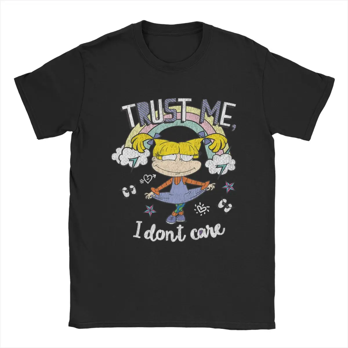 

Men T-Shirts Trust Me I Dont Care Rugrat Fun 100% Cotton Tees Short Sleeve T Shirts Crew Neck Clothing Classic