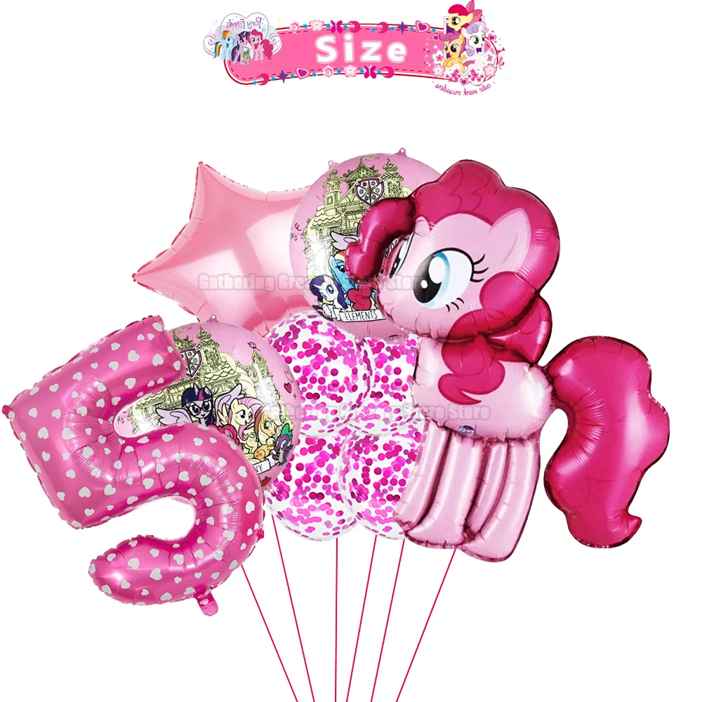 

9 шт., фольгированные шары My Little Pony, 18 дюймов