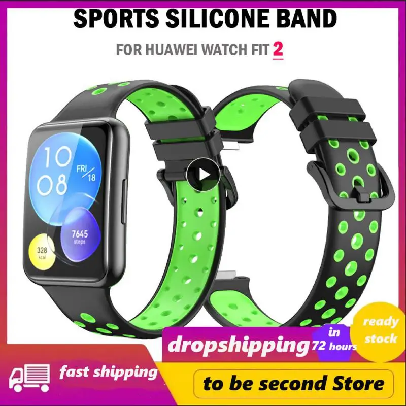

Soft Silicone Strap Smart Accessories Watch Strap Breathable Replaceable Watch Band For Huawei Watch Fit 2