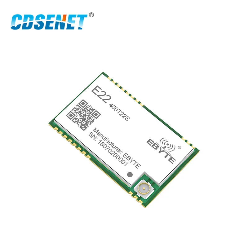 E22-400T22S SX1268 UART LoRa Net, рабочий беспроводной трансивер RSSI 22 дБм 433 МГц SMD IPEX, модуль отверстия для штампа, приемник