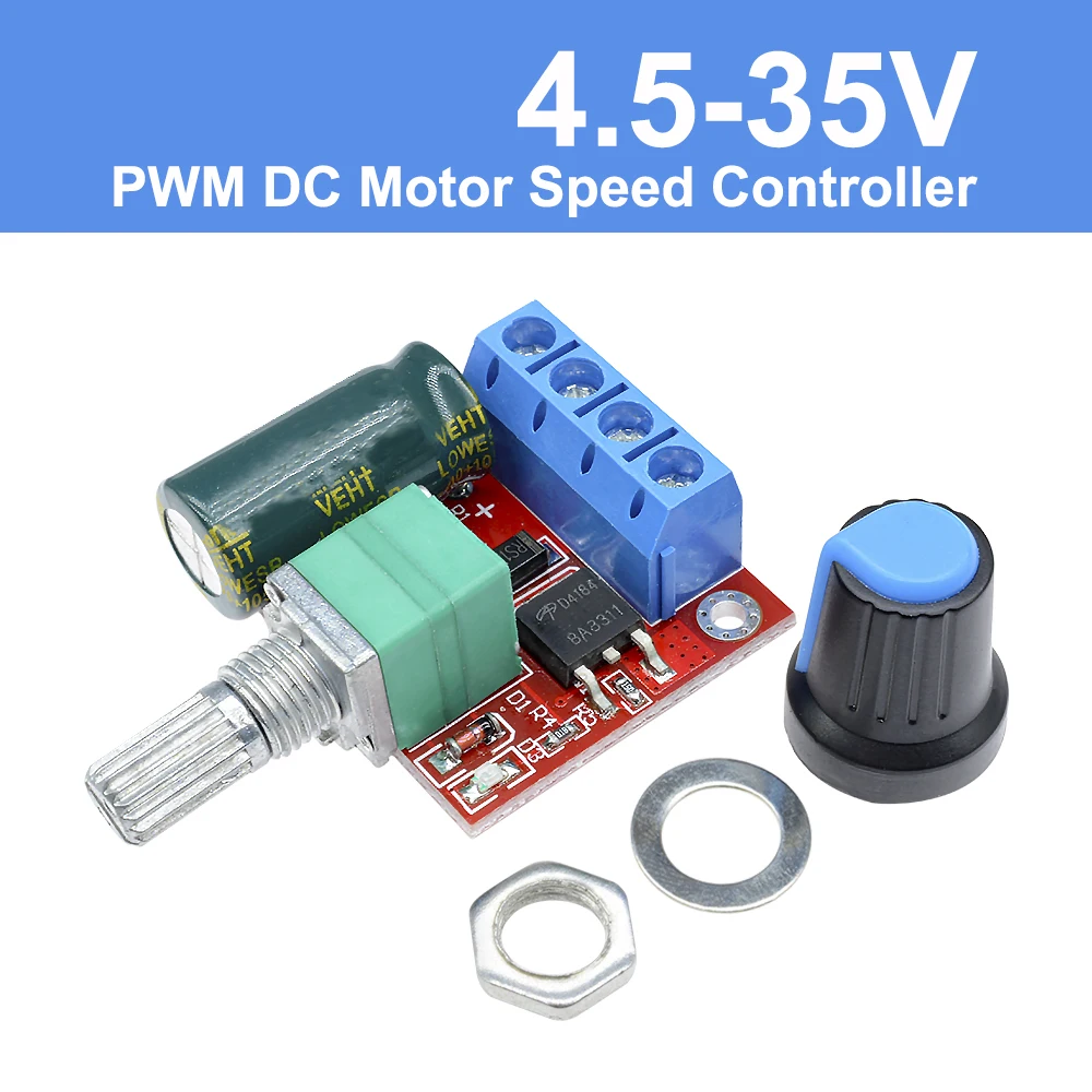 

5A 90W PWM 12V Φ Module 4,5 V-35V Регулируемый регулятор скорости переключатель регулятора 24V