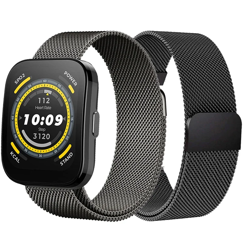 Магнитная петля для Amazfit Bip 5 металлический браслет GTR 4 3 2 2E Correas reloj GTR2 LTE ремешок