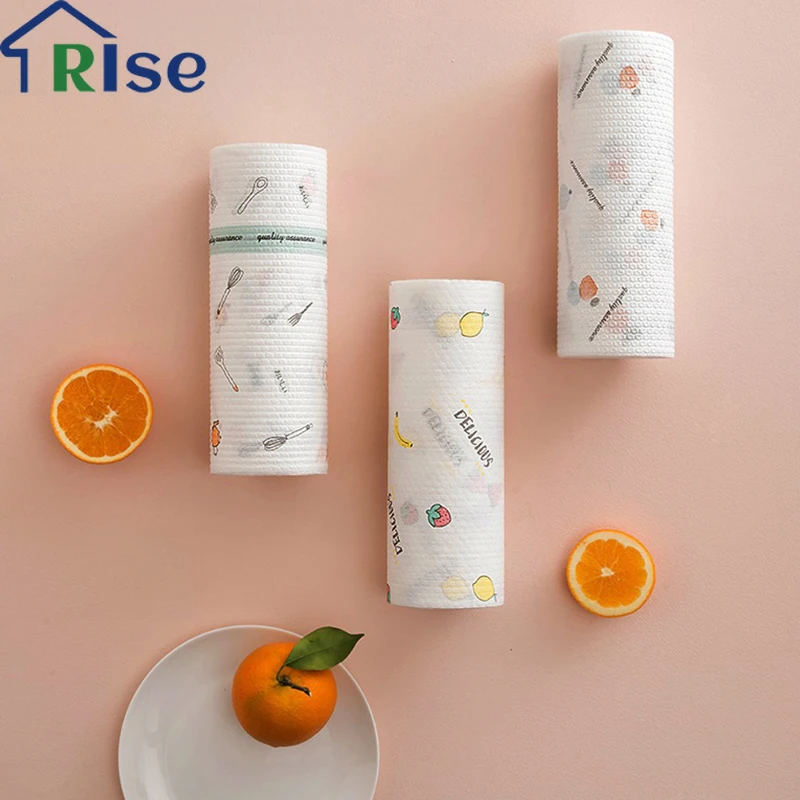 

Washable Dishcloth Non-woven Cloth Towels Wet And Dry Cleaning Paper Disposable Dish Cloth Microfiber Towel Kitchen Supplies