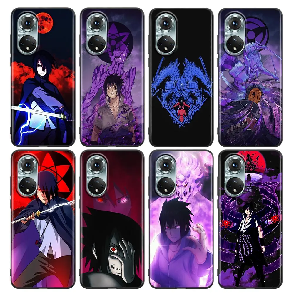 

Anime Naruto Sasuke Uchiha Phone Case for Honor 8X 9X Play 9A 20 21i 30i 50 60 X8 Nova 8i 9 SE Y60 Magic4 Pro Lite TPU Case