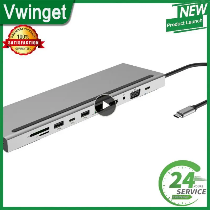 

Data Transfer Usb C Multiport Hub Type C To HDMI-compatible Adapter 11-in-1 Rj45 Portable Usb-c Hub Docking Station 1080p@60hz