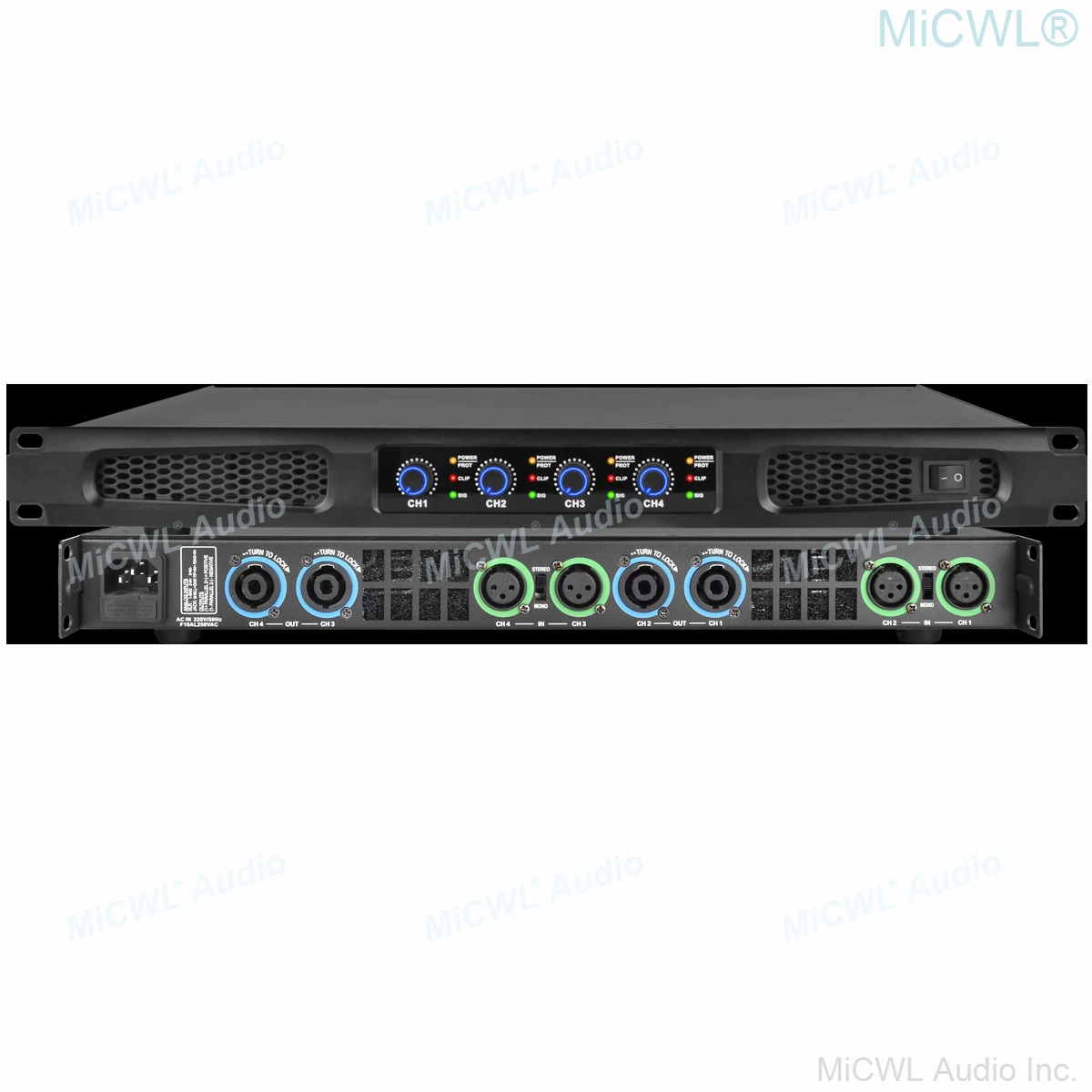 KS6500 4-канальный 4x1300 Вт 5200 PEAK цифровой усилитель мощности Drive Stage домашний DJ караоке