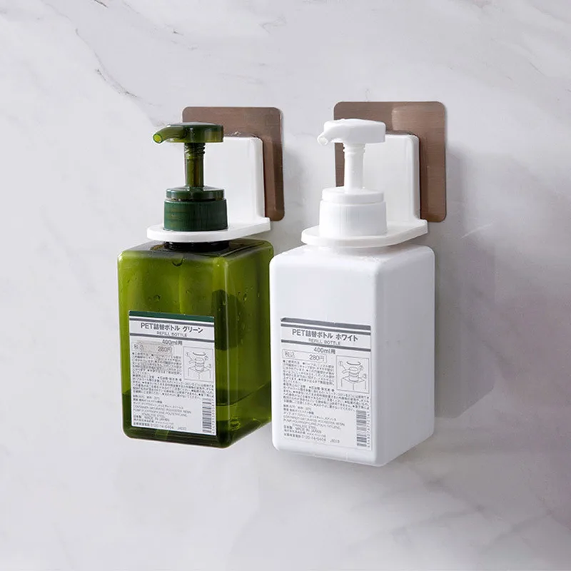 

Mini Storage Rack Free Punch Hanging Shampoo Shower Gel Single Layer Plastic Wall Hanging Multifunctional Bathroom Accessories