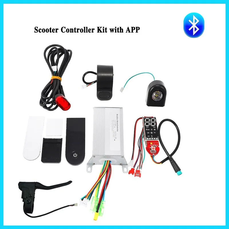 

LENZOD 36v 350w Controller Set with App Bluetooth Board Accelerator Front Light Tail Light Handbrake Display for DIAMA FOSTON