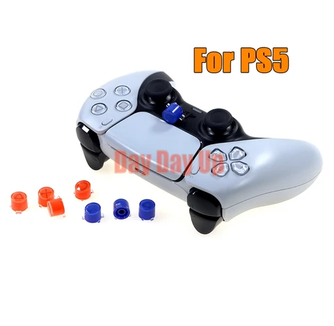 5 комплектов для замены контроллера PS5, пластиковые кристаллы ABXY, кнопка триггера, запасная часть для Playstation 5, геймпад