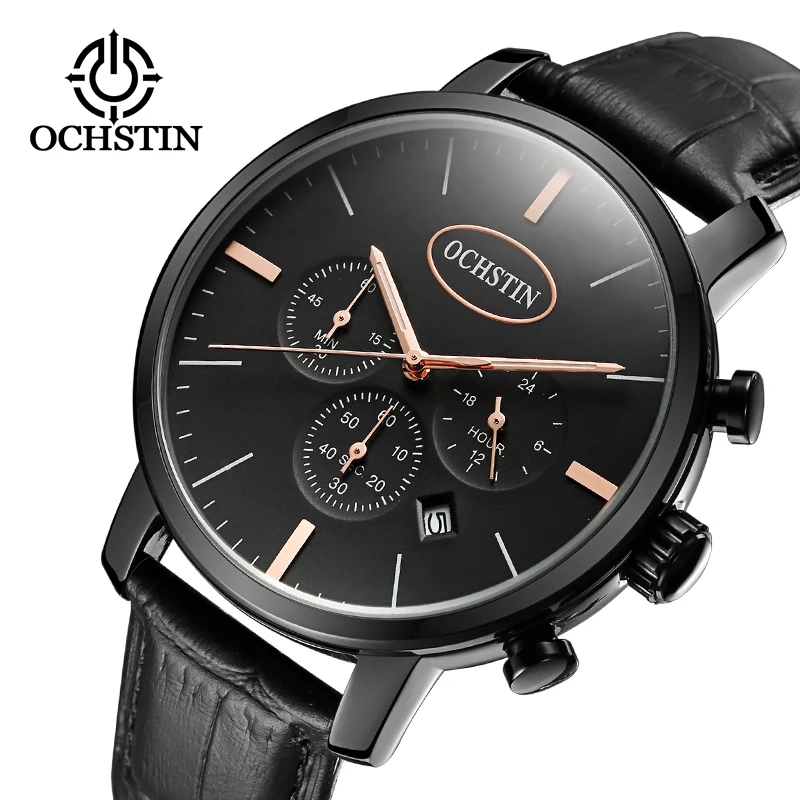 

Relogio Masculino Mens Watches Top Brand Luxury Business Men Sport Waterproof Wristwatch Man Leather Quartz Watch Erkek Saat