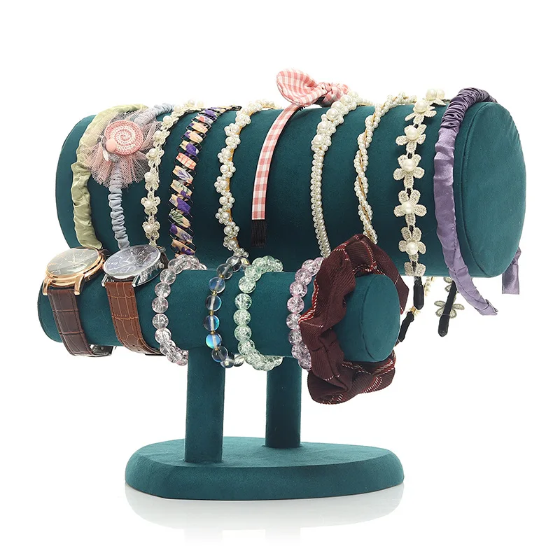 T-Type Velvet Bracelet Chain Watch Jewelry Display Stand Headband Headdress Organizer Storage Holders Jewelry Store Display