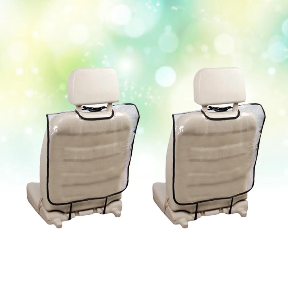 

2pcs Back Protector Pads Transparent Anti-Kick Anti-Dirty Back Mat Protetctive Cover for Children