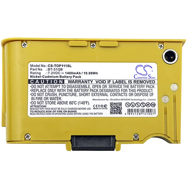 

Cameron Sino 1400mAh Battery For Topcon 111C 101C DL-100 DL-101C DL-102C Auto Level 101C Auto Level 111C BT-31Q BT-31QB