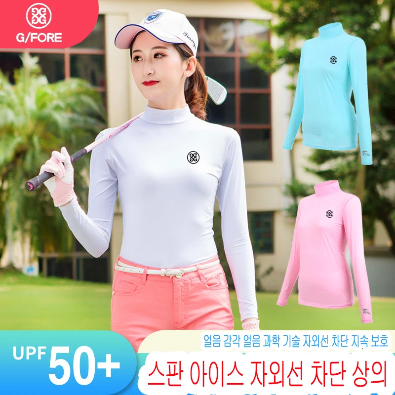 

Malbon Golf Clothing Summer Sunscreen Clothing Women's Ice Silk Bottoms Thin Long-sleeved Ball Suit