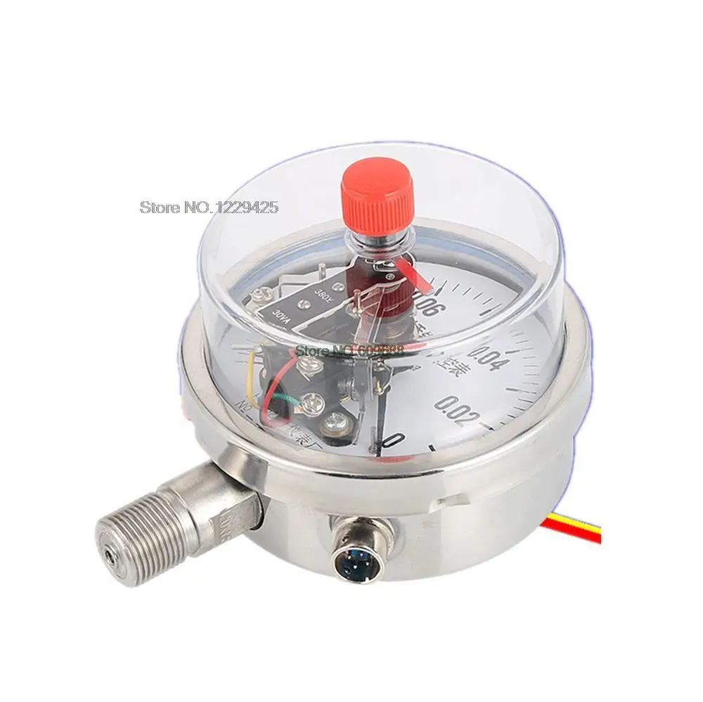 

100mm YXC-100BF High temperature resistance and anticorrosion Electric Contact Pressure Gauge Meter Vacuum Gauge Control Gauge