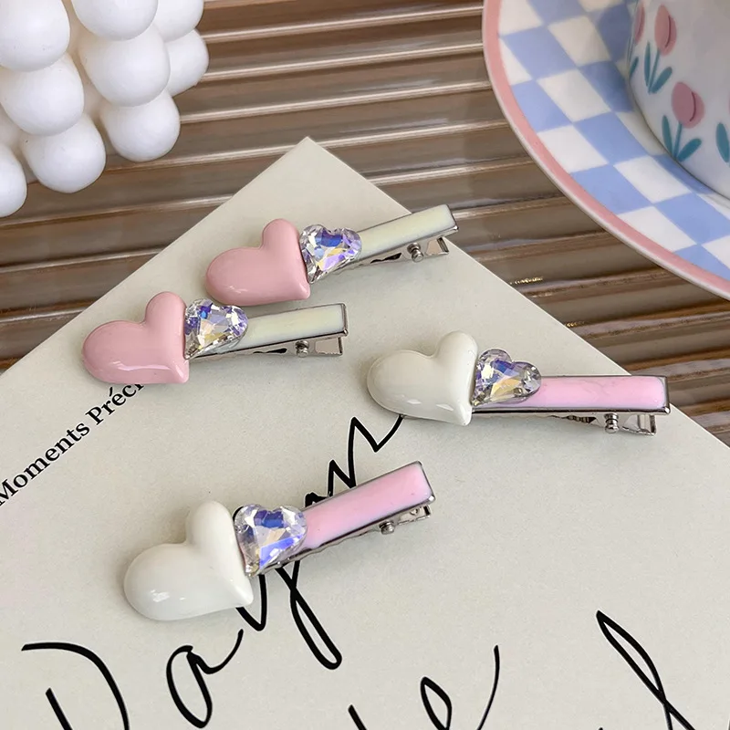 

Женская заколка для волос в форме сердца, из металлического сплава