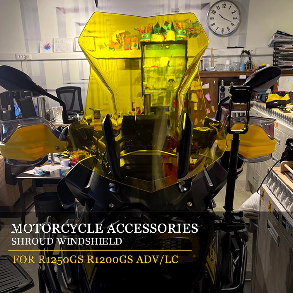 

Motorcycle NEW shroud Wind Shield Screen Protector Parts for BWM R1200GS R 1200 GS LC R1250GS ADV R 1250 GS Adventure Windscreen
