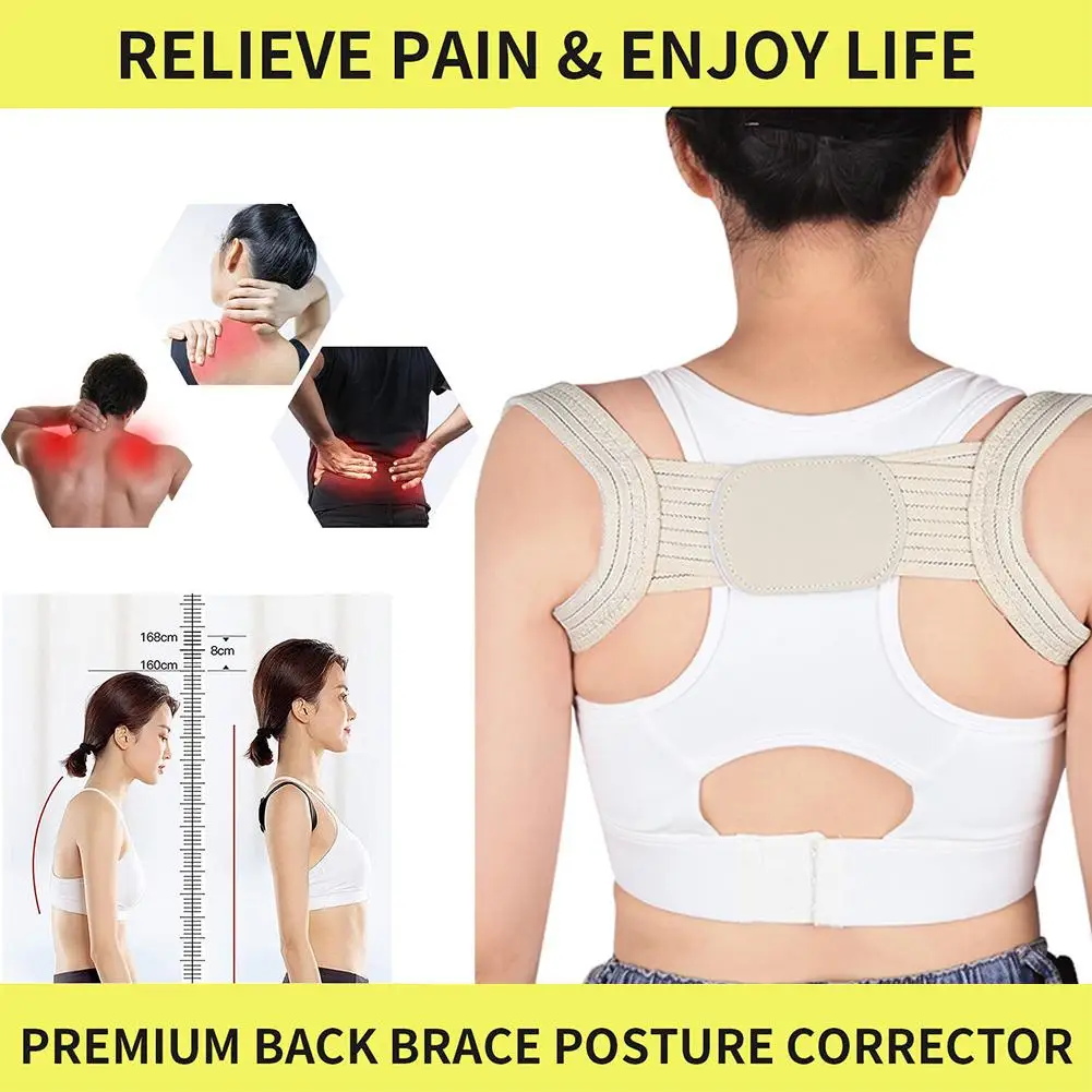

Back Posture Corrector For Adult Children Clavicle Back Support Correction Back Straight Shoulders Brace Straighten Back St E3H4