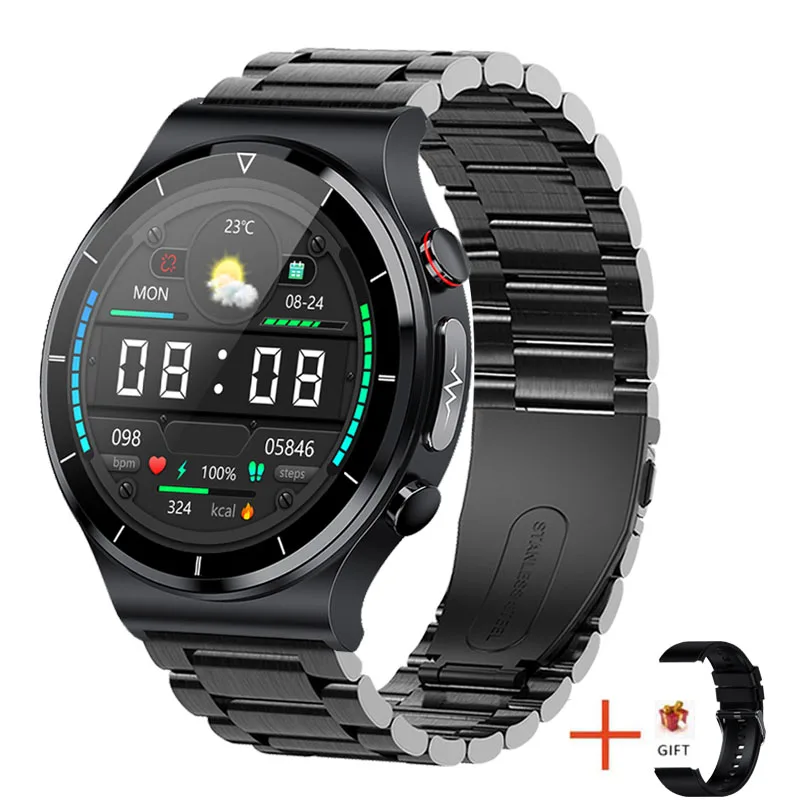 

New Smart Watch Men Body Temperature Wireless Charger Smart Watch Blood Pressure Oxygen Sports Fitness Tracker for Android Ios