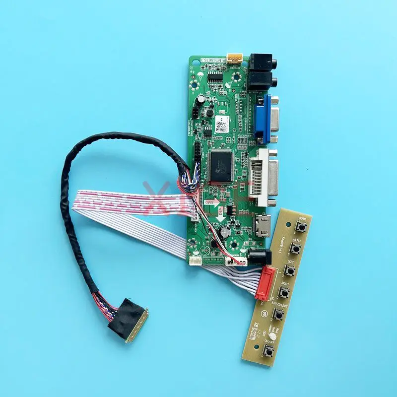 

For LP101WSA HT101WSB LCD Controller Driver Board HDMI-Compatible LVDS 40 Pin 10.1" VGA DVI Audio DIY Kit Laptop Matrix 1024*600