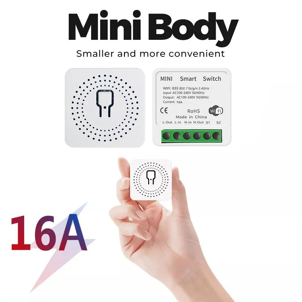 WIFI Switch Smart MINI Module DIY Home Improvement Interruptor Inteligente Tuya Smart Life Remote Controller Wall Switches