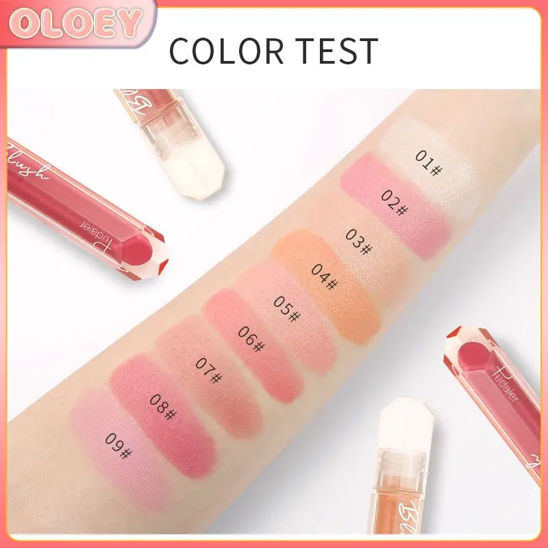 

9 Colors Soft Mist Matte Liquid Blush Moisturizing Silky Lightweight Brightening Complexion Long Lasting Rouge Cosmetic TSLM1