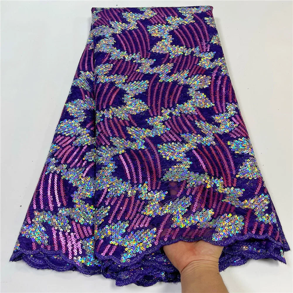 Роскошное блестящее кружево с аккуратной вышивкой, яркие блестки, Высококачественная кожа, тюль, сетчатая ткань для платья OR4122