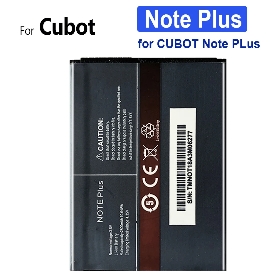 

Аккумулятор Note Plus на 2800 мА · ч для смартфона CUBOT Noteplus