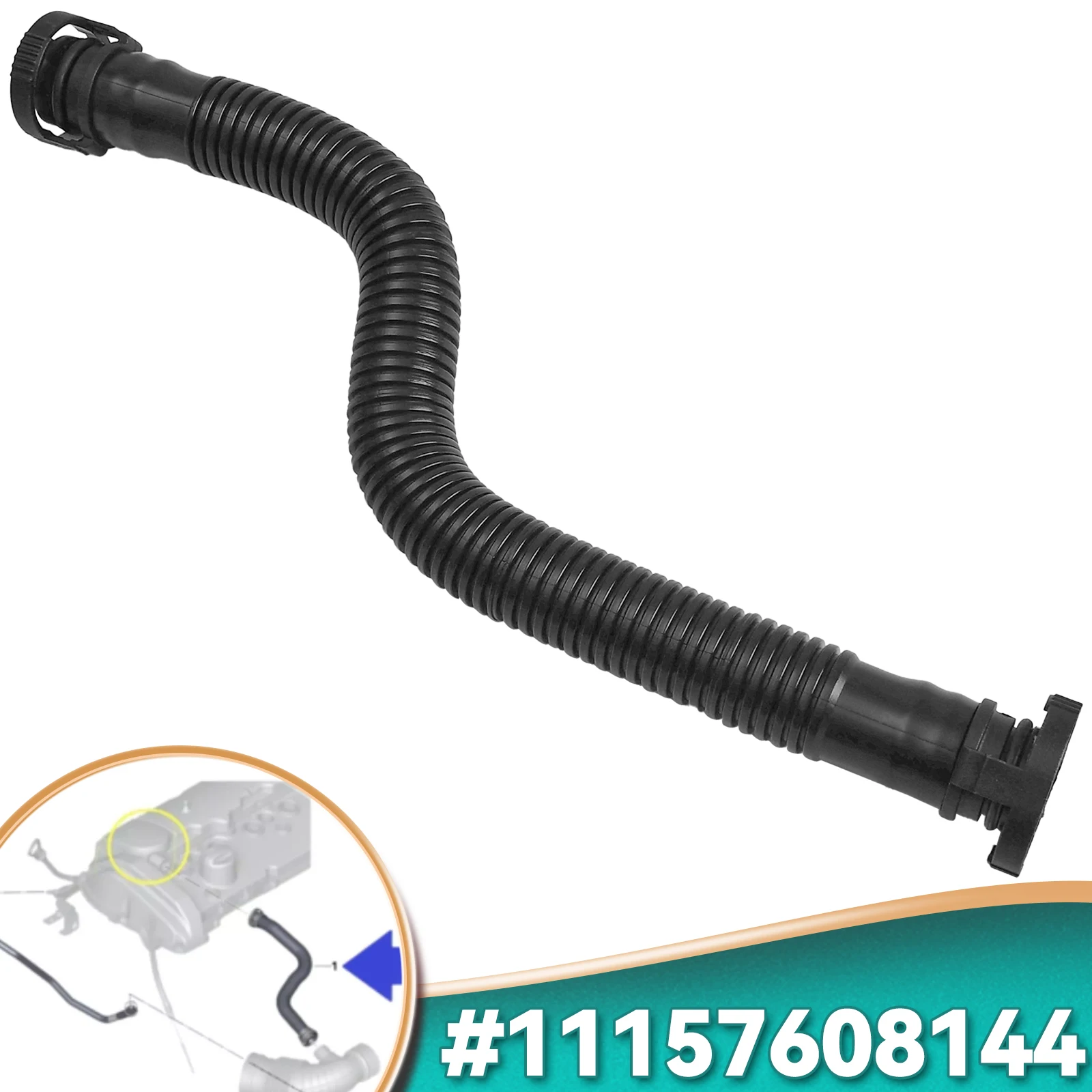 

11157608144 Головка блока цилиндров двигателя, сапун, вентиляционный шланг для BMW 1 серии F20 F21 116i 118i 120i 3 серии F30 F31 F80