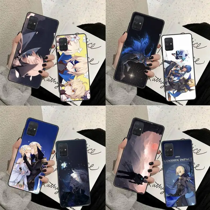 

Genshin Impact Dainsleif Phone Case Black Color For Huawei P20 P30 P40 Pro lite Honor 10 10i 9x 8a 8x Mate 20