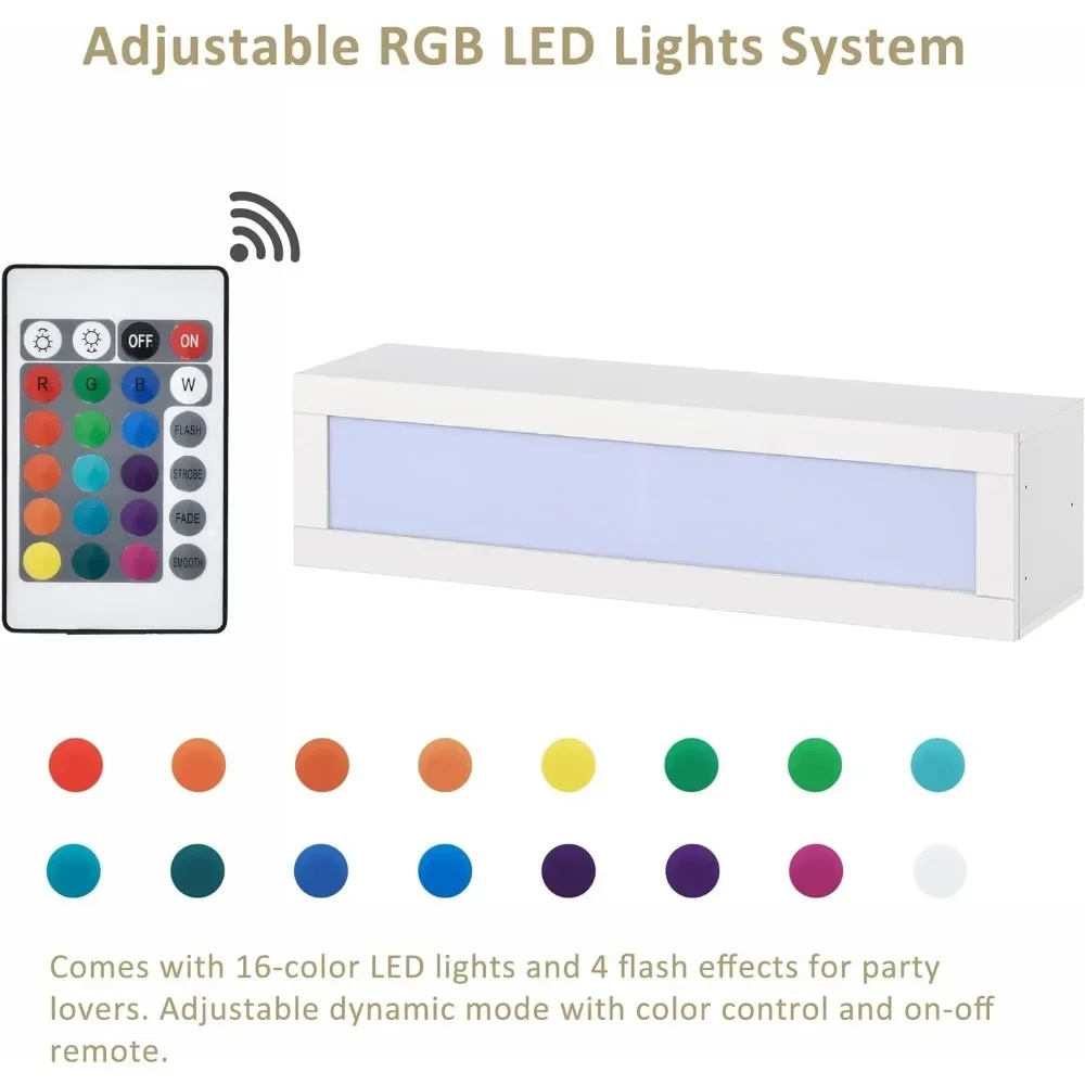 Настенный плавающий кронштейн для телевизора с четырьмя шкафами хранения