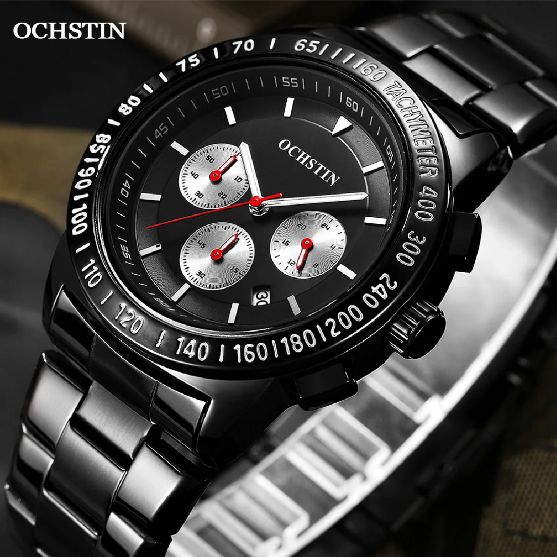 

OCSHTIN современные мужские часы 2021 пилот кварцевый хронограф наручные часы повседневные Роскошные Дата дисплей часы Подарки для мужчин GQ6108
