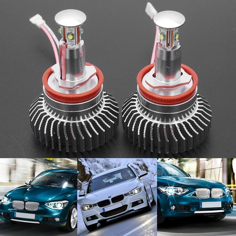 

2 шт., белые аксессуары для передних фар BMW E82/E87/E90/E91/E92/E93/X5/X6/Z4