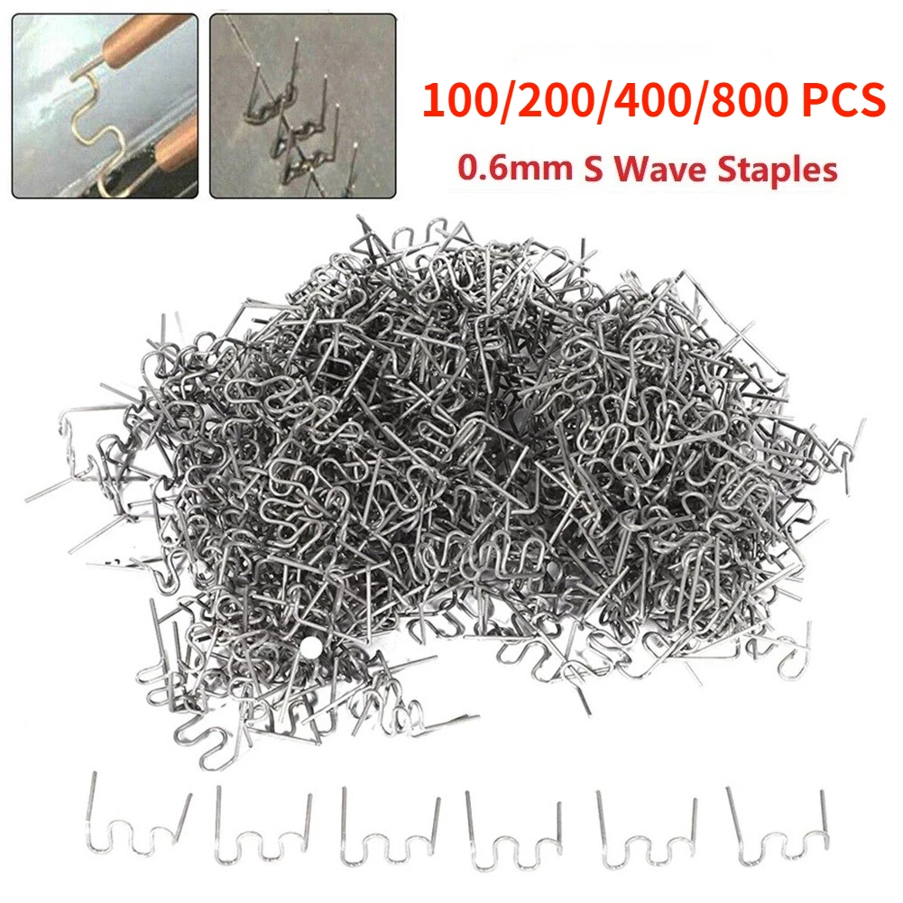 

100/200/400/800pcs Hot Stapler Staples For Plastic Welder Automotive Plastic Repair Machine Welding Wire Car Bumper Repair
