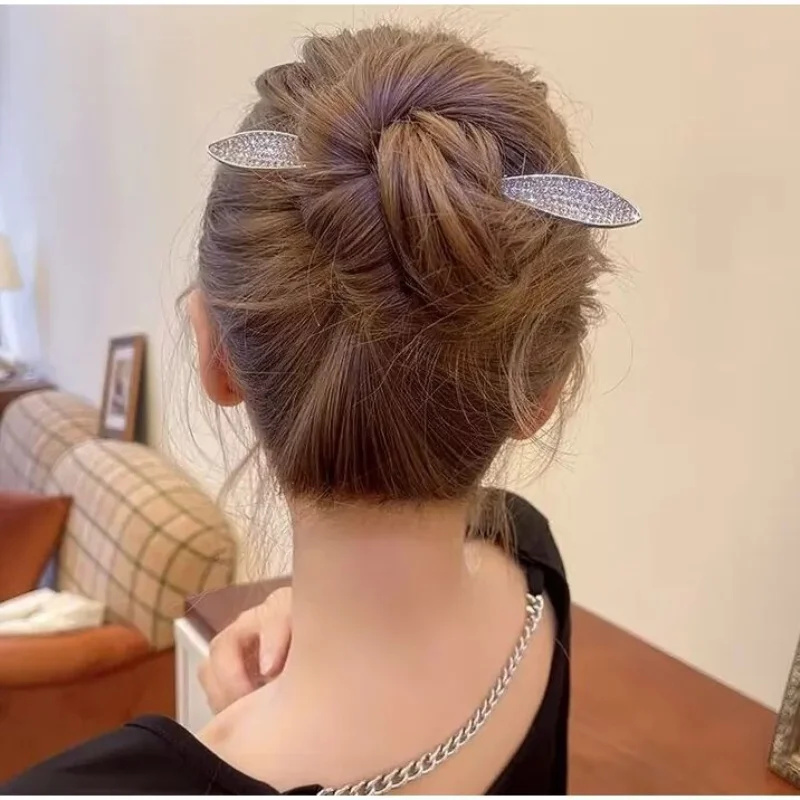 

Заколка для волос в стиле ретро с французской стрекозой и двойным острым конским хвостом, модная заколка для волос, элегантные аксессуары д...