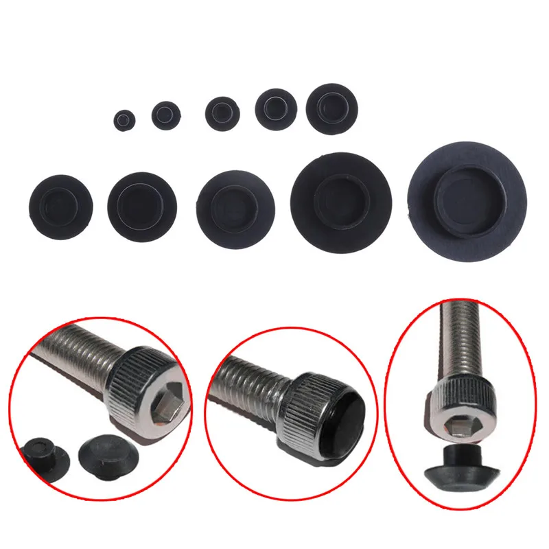 

10Pcs Hex Socket Allen Bolt Screw Nut Hexagon Head Cover Cap Protector M4-M24
