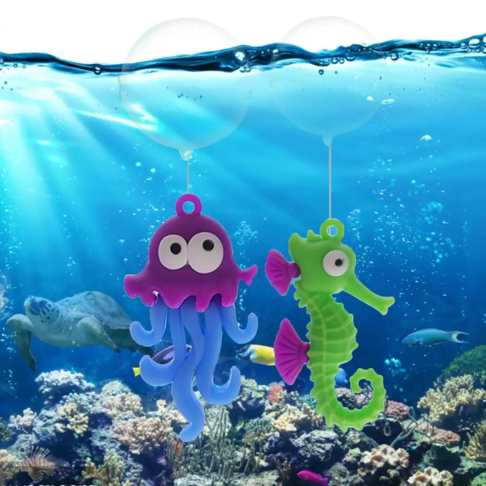 Безопасный милый неувядающий цвет с плавающими шариками осьминог декор для