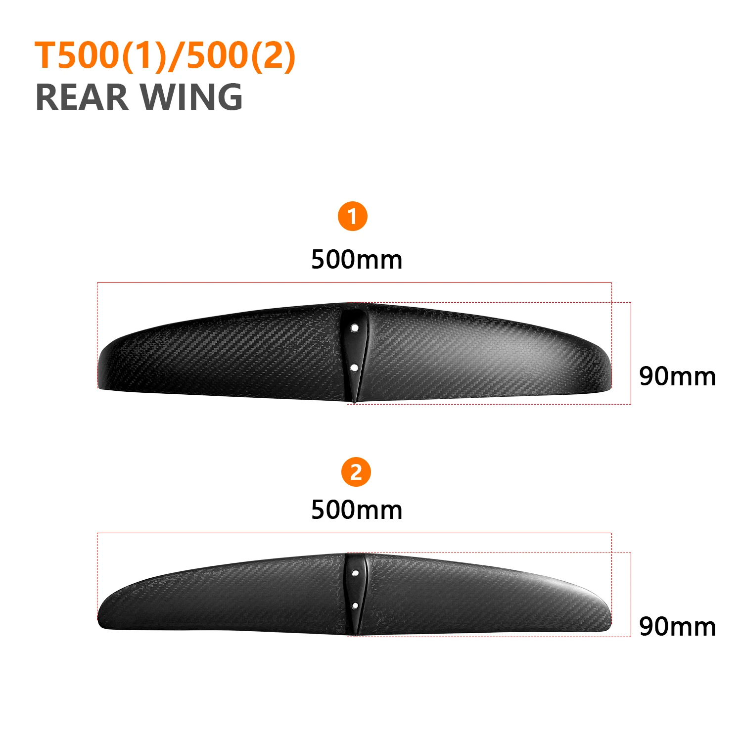 Настраиваемая ось фольги и задние крылья GY (340 370 390 400 460 500) для серфинга на