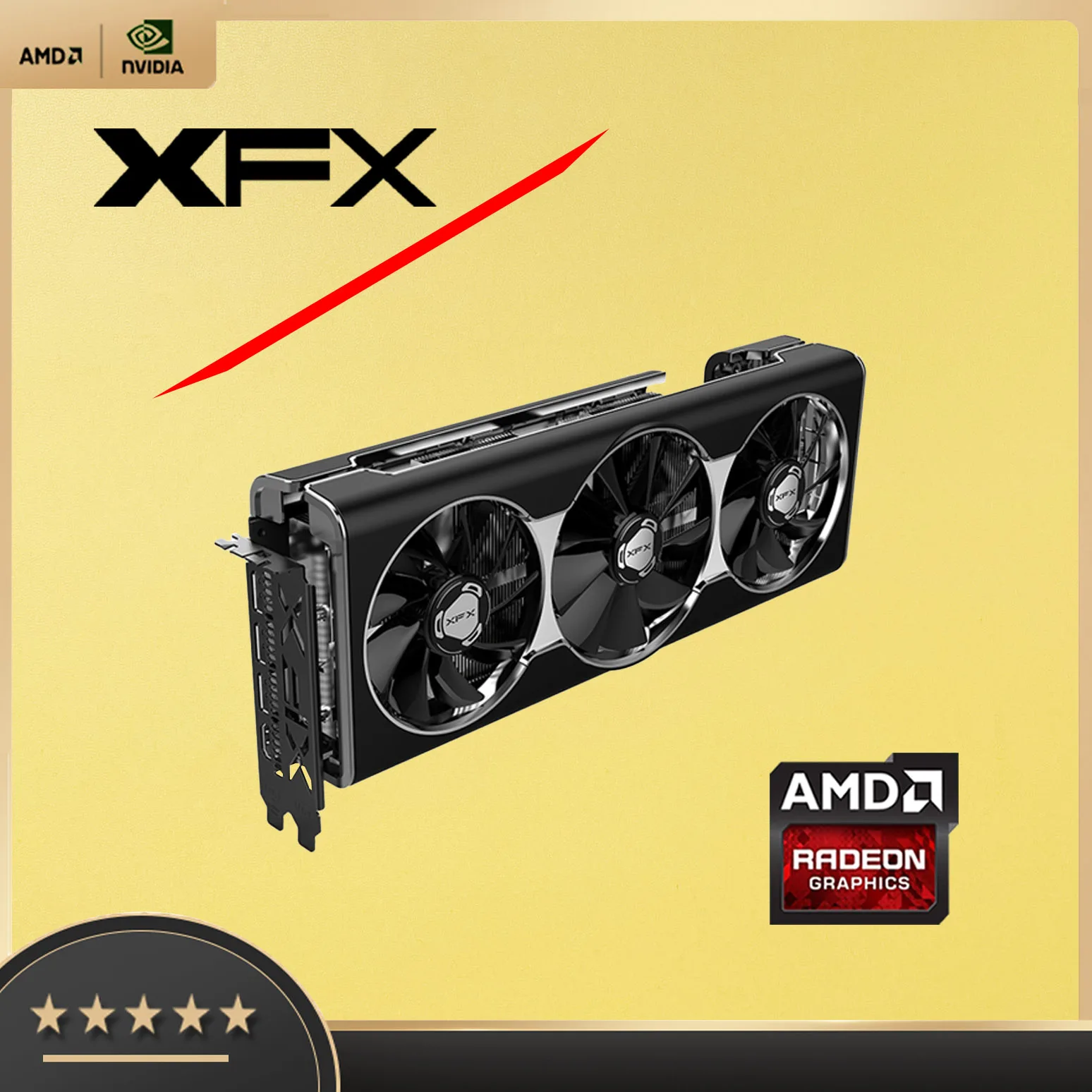 Графические карты XFX RX5700 8G RX5700XT 8 Гб 3Fan Founder AMD 7nm 256bit PCIE4.0X16 видеонастольный ПК