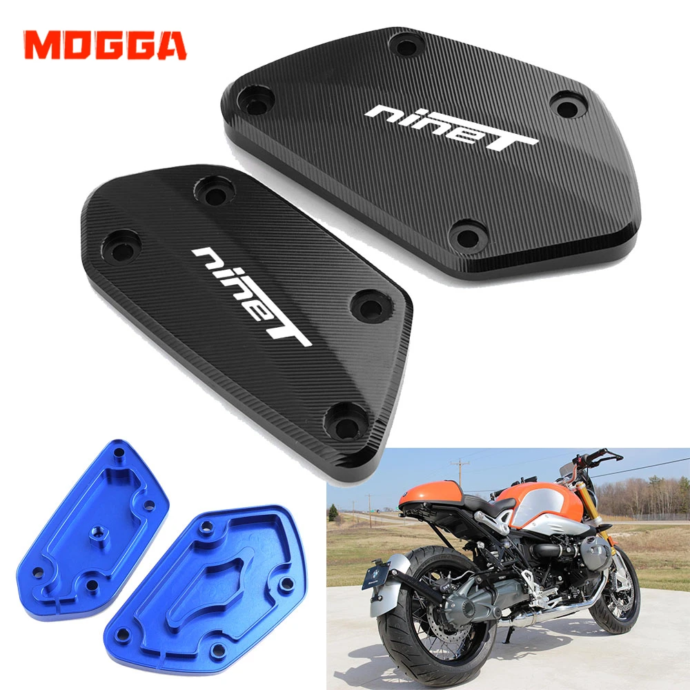 

With Logo "nineT"Motorcycle Accessories Front Brake Fluid Fuel Reservoir Oil Cap Cover For BMW R nineT 2013-2016