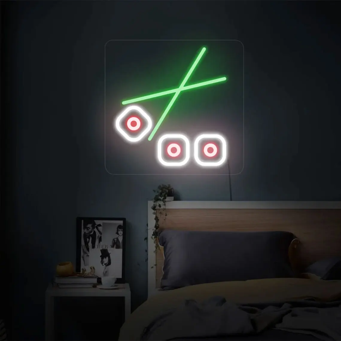 Неоновая вывеска для суши кухонный Настенный декор японский ресторанный знак