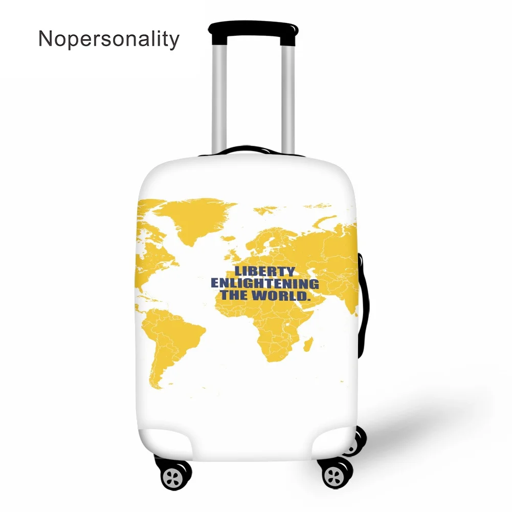 

Suitecase Case World Map Printing Aluminum Luggage Dust Prevention Cover Thickened Elastic Trunk Cute Cover Travel Accessories