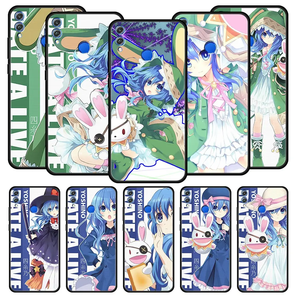 

Роскошный чехол для телефона Date A Live Yoshino с аниме для Honor 50 20 8A 9X Pro 20i 10i 10 9 Lite 8X 8A 7A 7X, мягкий чехол, черный чехол