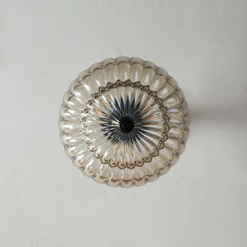 Роскошная коричневая стеклянная люстра Современная ретро-Люстра для гостиной