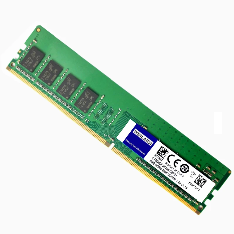 Оперативная Память DDR4 4 ГБ 8 16 2400 МГц 2666 288-Pin Dimm для настольных ПК двухканальная