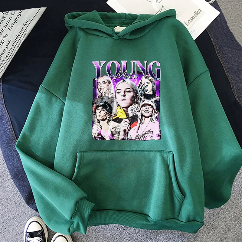 Young Miko Женская толстовка из хлопка Kawaii