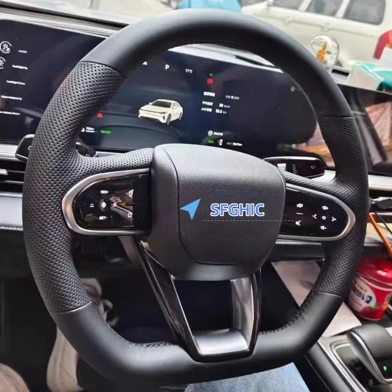 Фото Ручное шитье DIY кожаный чехол на руль из микрофибры для Chery Omoda C5 5 FX 2022-2024 аксессуары для салона автомобиля №1