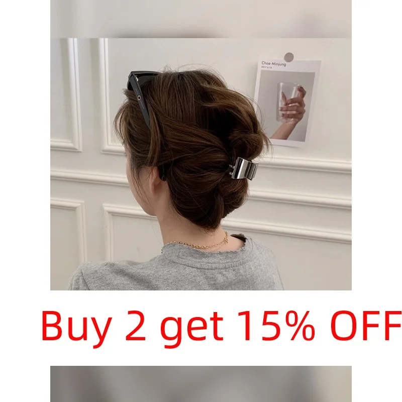 Роскошный Металлический клипса для волос женщин маленькие крабы держателей