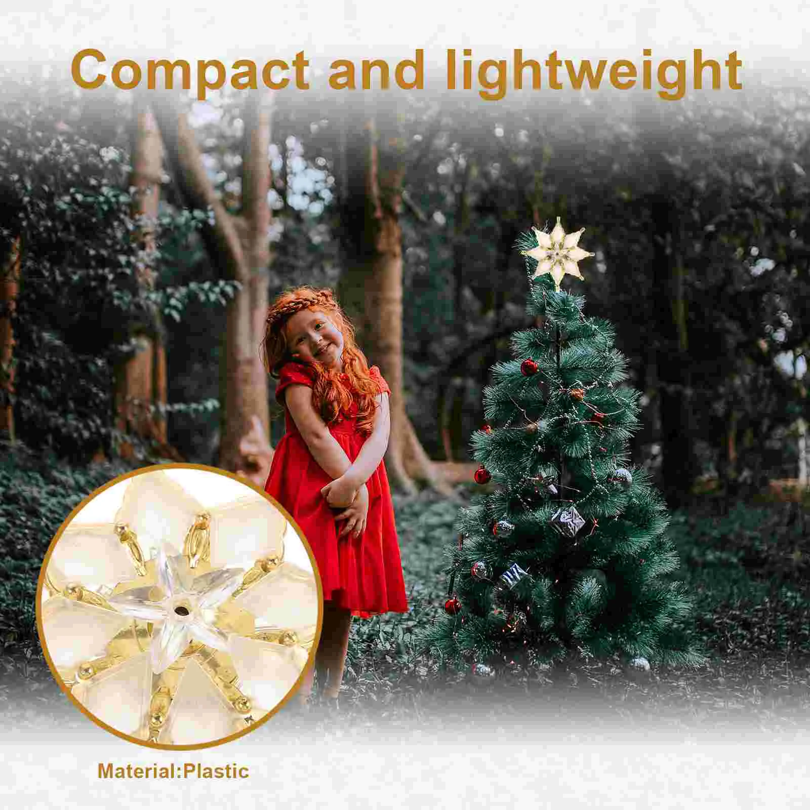 Светящийся топпер для елки светодиодные рождественские украшения