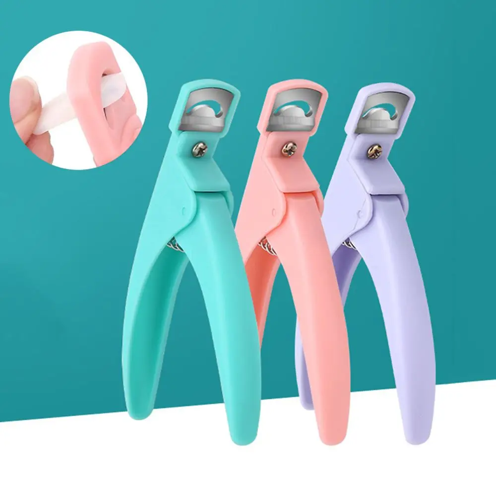 

Professional Nail Art Clipper Special type U word False Tips Edge Cutters Manicure Colorful Nail Scissors Trimmer Nail Art Tools